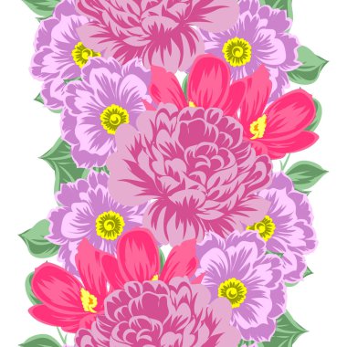 Dikişsiz çiçek deseni