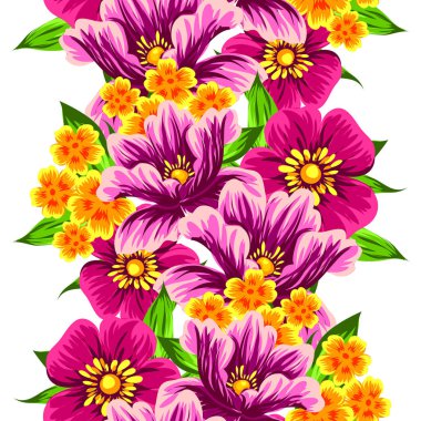 Dikişsiz çiçek deseni