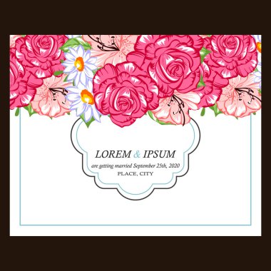 İhale çiçek davetiye