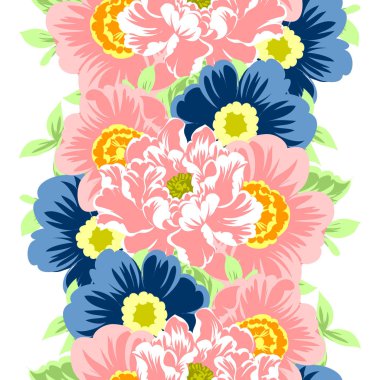 Dikişsiz çiçek deseni