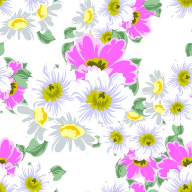 Dikişsiz çiçek deseni