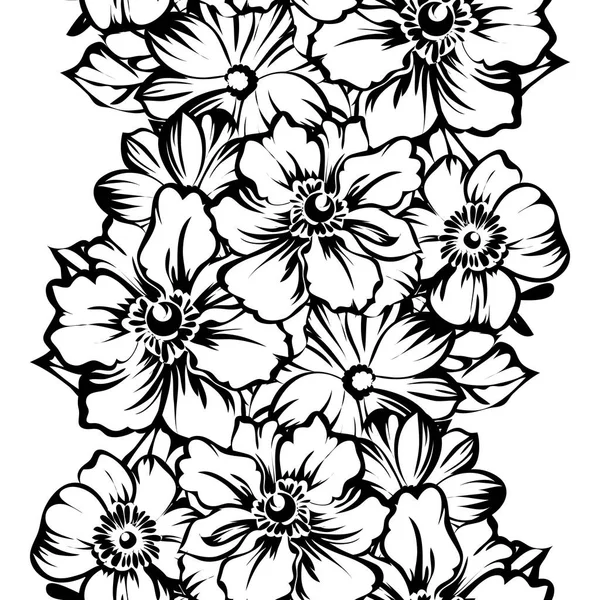 Modèle floral sans couture — Image vectorielle