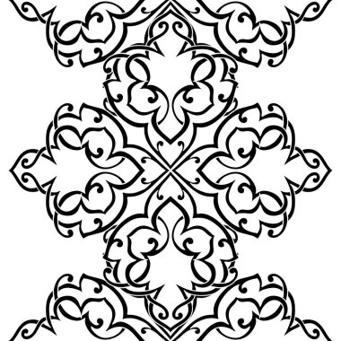 Kusursuz tek renkli süsleme deseni