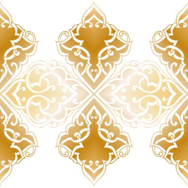 Kusursuz tek renkli süsleme deseni