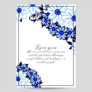 Vintage çiçek davetiye