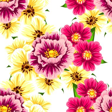 Dikişsiz çiçek deseni