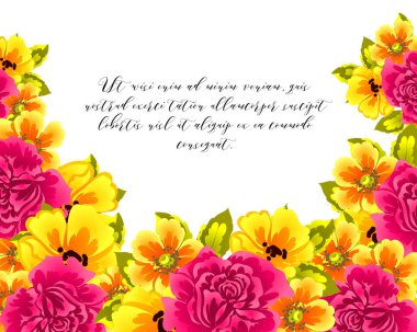 İhale çiçek davetiye