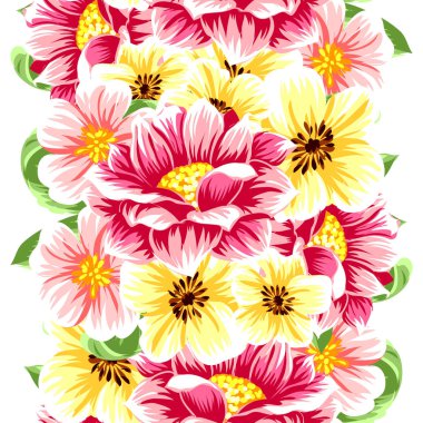 Dikişsiz çiçek deseni