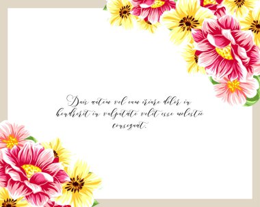 İhale çiçek davetiye