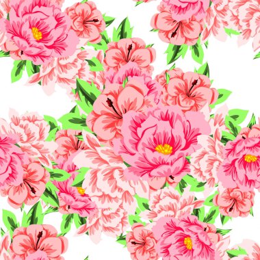 Dikişsiz çiçek deseni