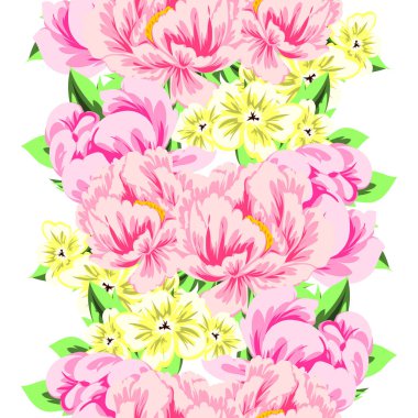 Dikişsiz çiçek deseni