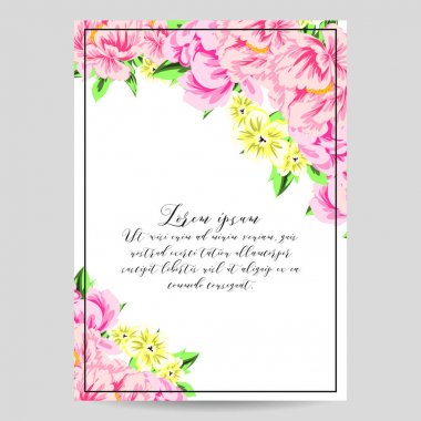 İhale çiçek davetiye