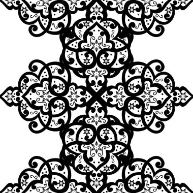 Kusursuz tek renkli süsleme deseni