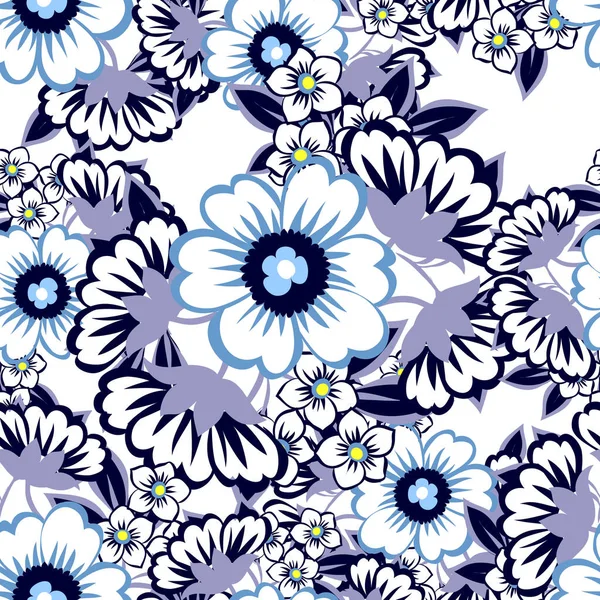 Modèle floral sans couture — Image vectorielle