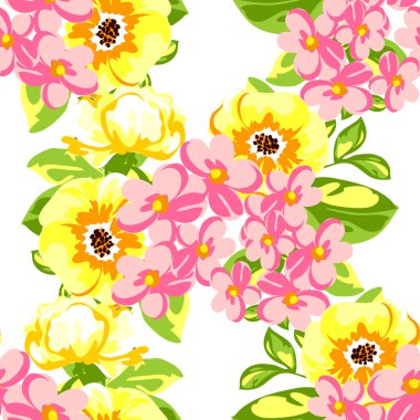 Dikişsiz çiçek deseni