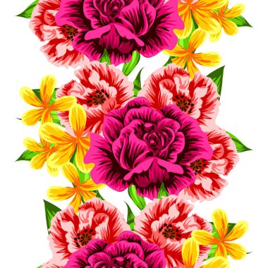 Dikişsiz çiçek deseni