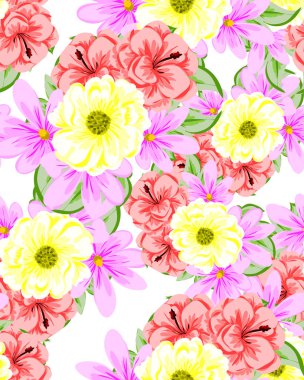 Dikişsiz çiçek deseni