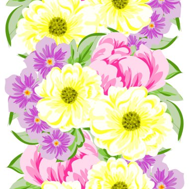 Dikişsiz çiçek deseni