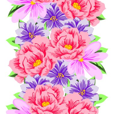 Dikişsiz çiçek deseni