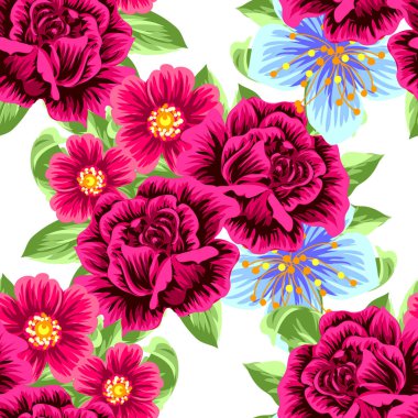 Dikişsiz çiçek deseni