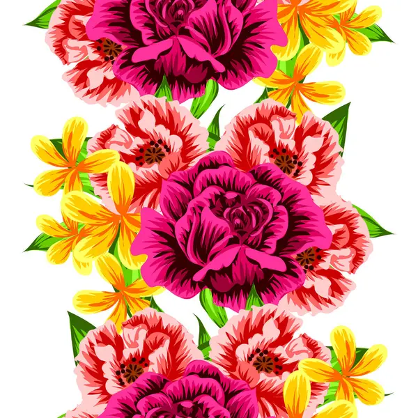 Dikişsiz çiçek deseni