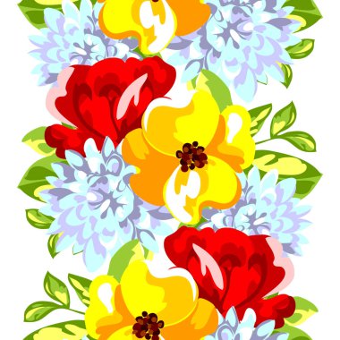 Dikişsiz çiçek deseni