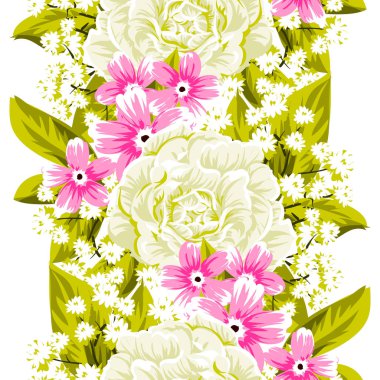 Dikişsiz çiçek deseni