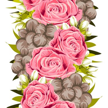 Dikişsiz çiçek deseni