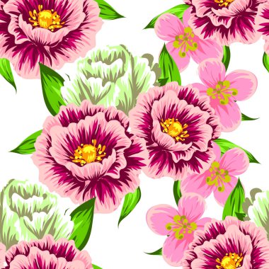 Dikişsiz çiçek deseni