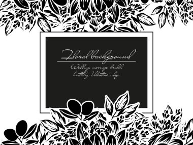 Vintage çiçek davetiye