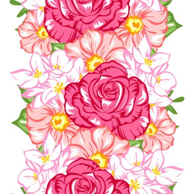 Dikişsiz çiçek deseni