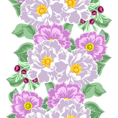 Dikişsiz çiçek deseni