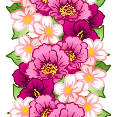 Dikişsiz çiçek deseni