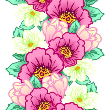 Dikişsiz çiçek deseni