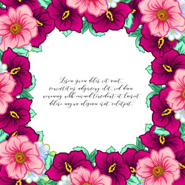 Çiçekli davetiye seti