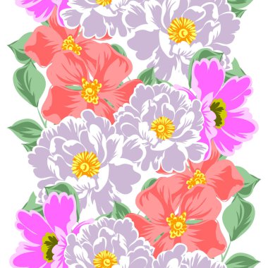 Dikişsiz çiçek deseni