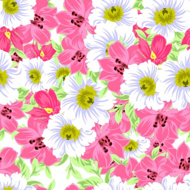 Dikişsiz çiçek deseni
