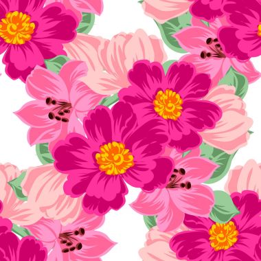 Dikişsiz çiçek deseni