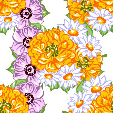 Dikişsiz çiçek deseni