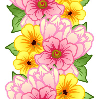 Dikişsiz çiçek deseni