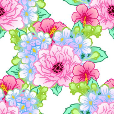 Dikişsiz çiçek deseni