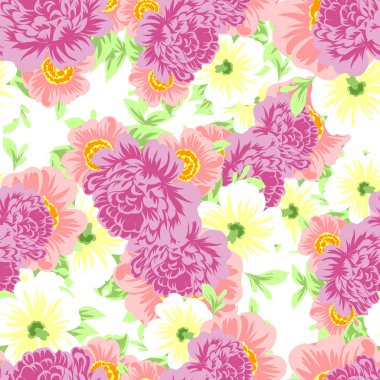 Dikişsiz çiçek deseni