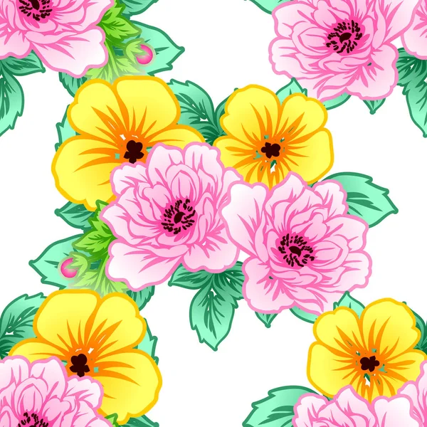 Dikişsiz çiçek deseni