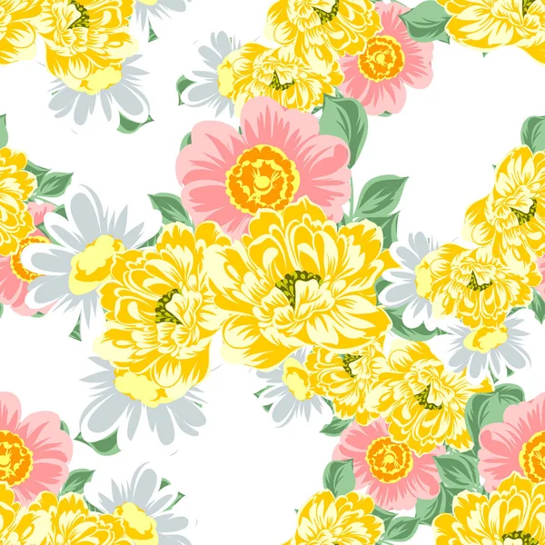 Dikişsiz çiçek deseni