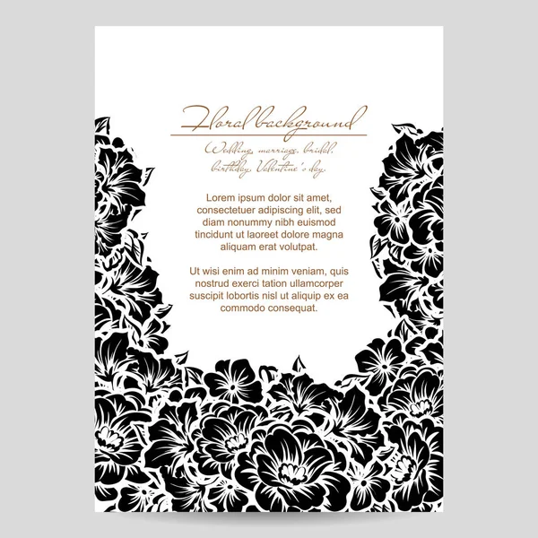 Vintage çiçek davetiye