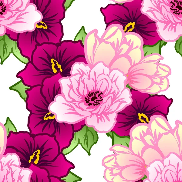 Dikişsiz çiçek deseni