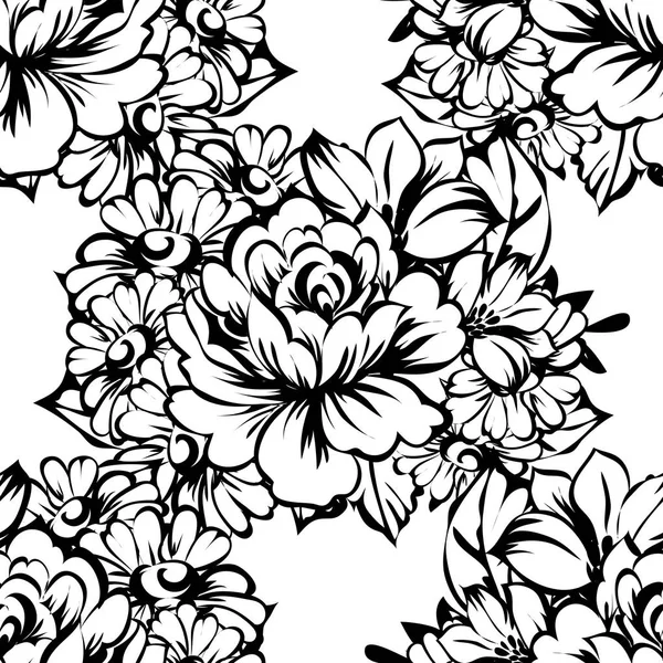 Modèle floral sans couture — Image vectorielle