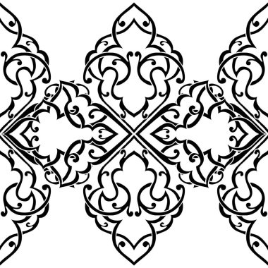 Kusursuz tek renkli süsleme deseni