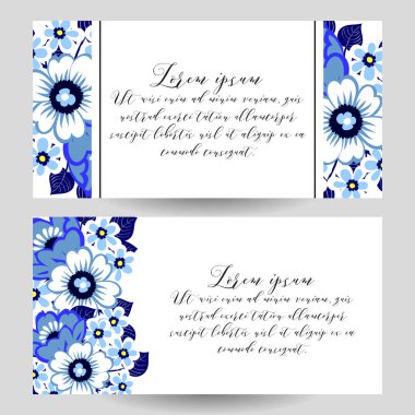 Çiçekli davetiye seti