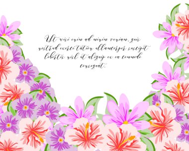 İhale çiçek davetiye